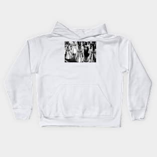 Black and White Handbells Kids Hoodie